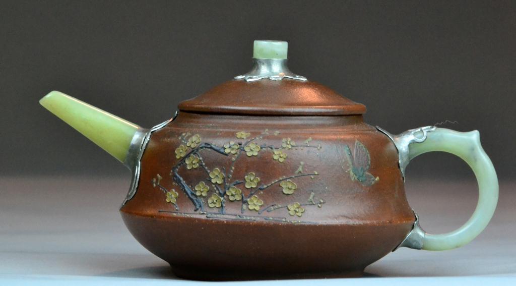Chinese Yixing Pottery & Jade