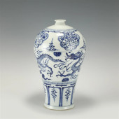 CHINESE YUAN DYNASTY STYLE BLU