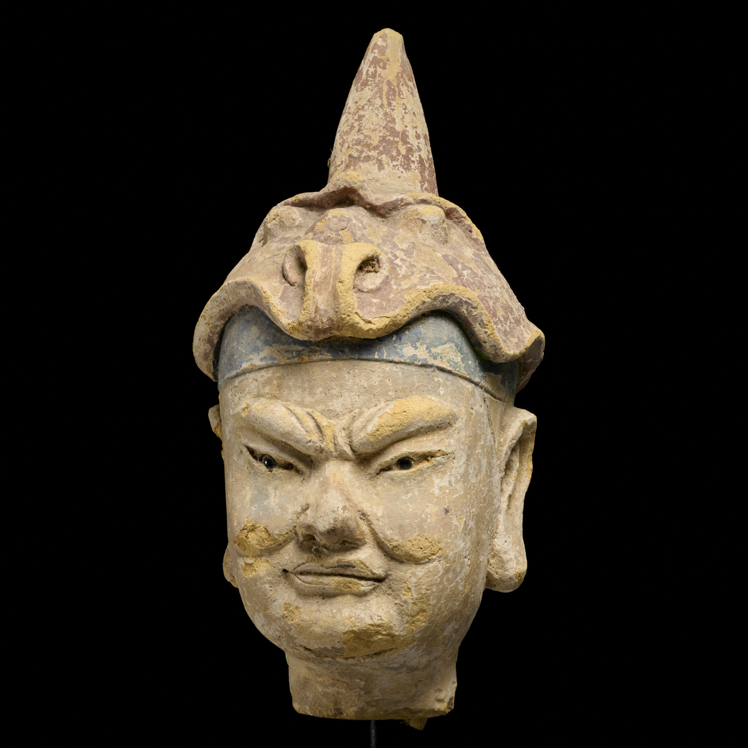 CHINESE YUAN STYLE PAINTED STUCCO