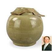 CHINESE YUE WARE CELADON JAR,