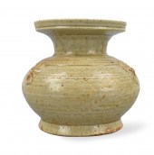 CHINESE YUE WARE CELADON JAR,