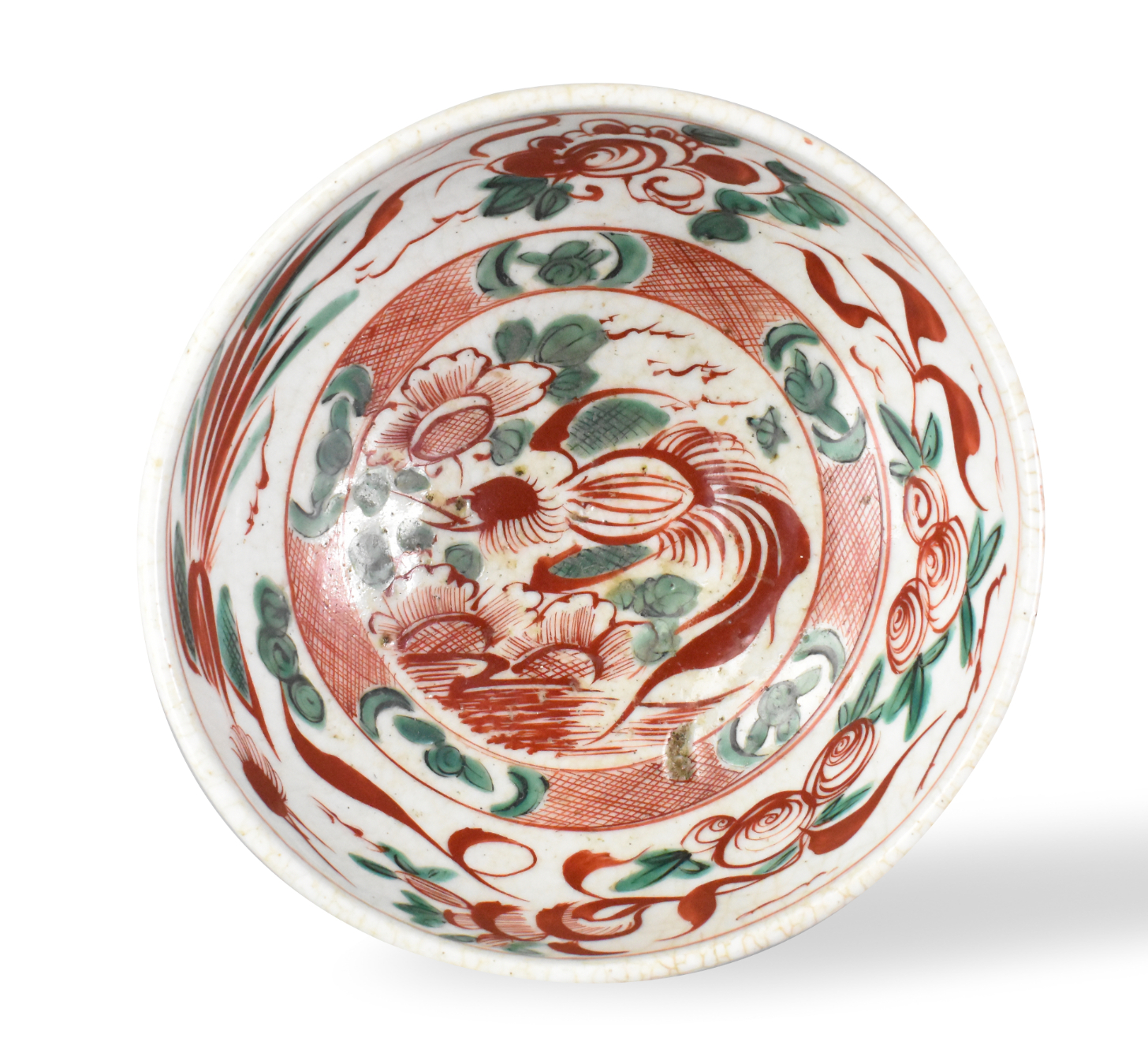 CHINESE ZHANGZHOU WARE RED &