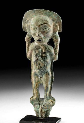 CHINESE ZHOU BRONZE STANDING MALE