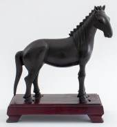 CHINESE ZHOU STYLE BRONZE HORS