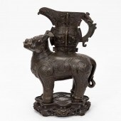 CHINESE ZHOU STYLE BRONZE ZOOM