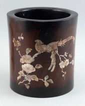 CHINESE ZITAN AND INLAID MOTHE