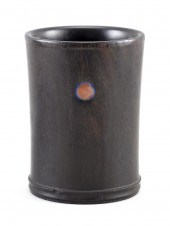 CHINESE ZITAN BRUSH POT 19TH C