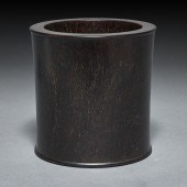 CHINESE ZITAN BRUSH POT Chines