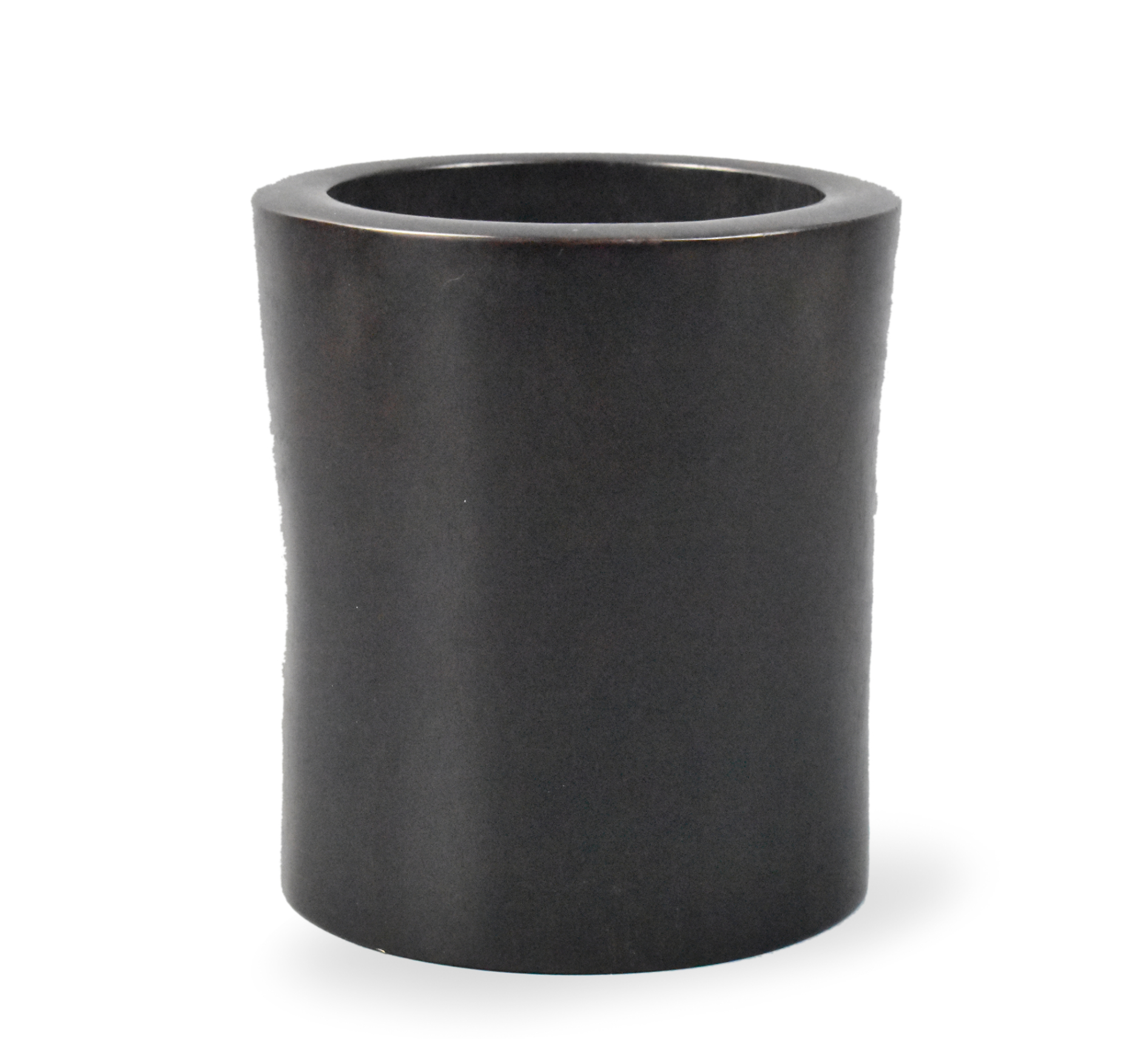 CHINESE ZITAN CARVED BRUSHPOT ,18TH