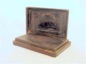 Chinese zitan cased duan inkst