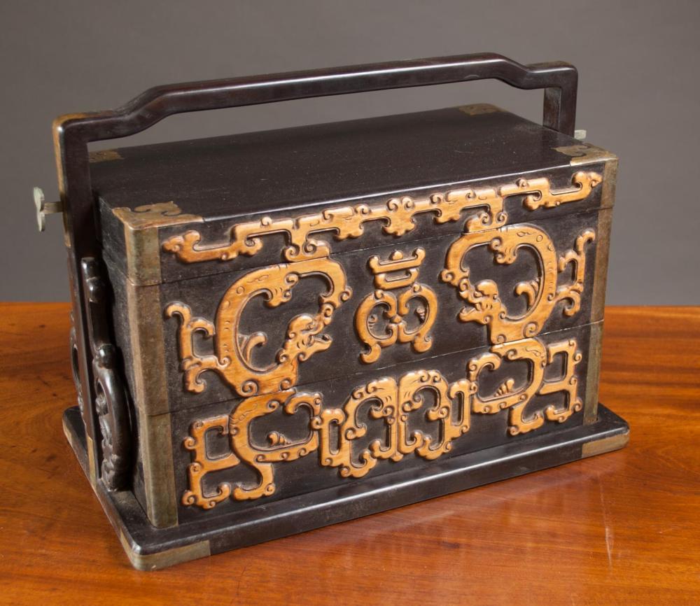 CHINESE ZITAN WOOD FOOD STORAGE