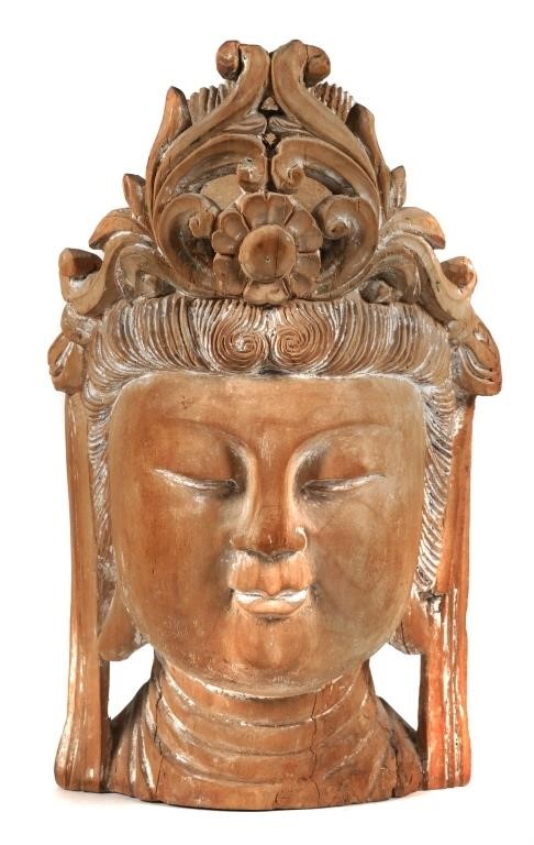 CH'ING DYNASTY CARVED GUANYIN