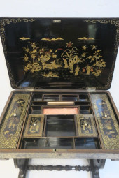 CHINOISERIE BLACK LACQUERED SE