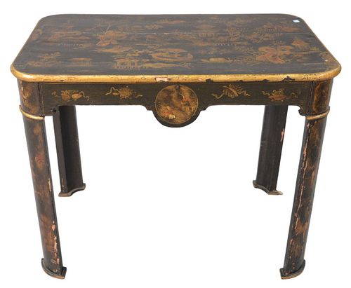 CHINOISERIE BLACK LACQUERED