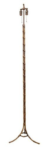 CHINOISERIE BRONZE BAMBOO-FORM