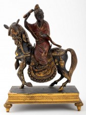 CHINOISERIE BRONZE FIGURE ON F
