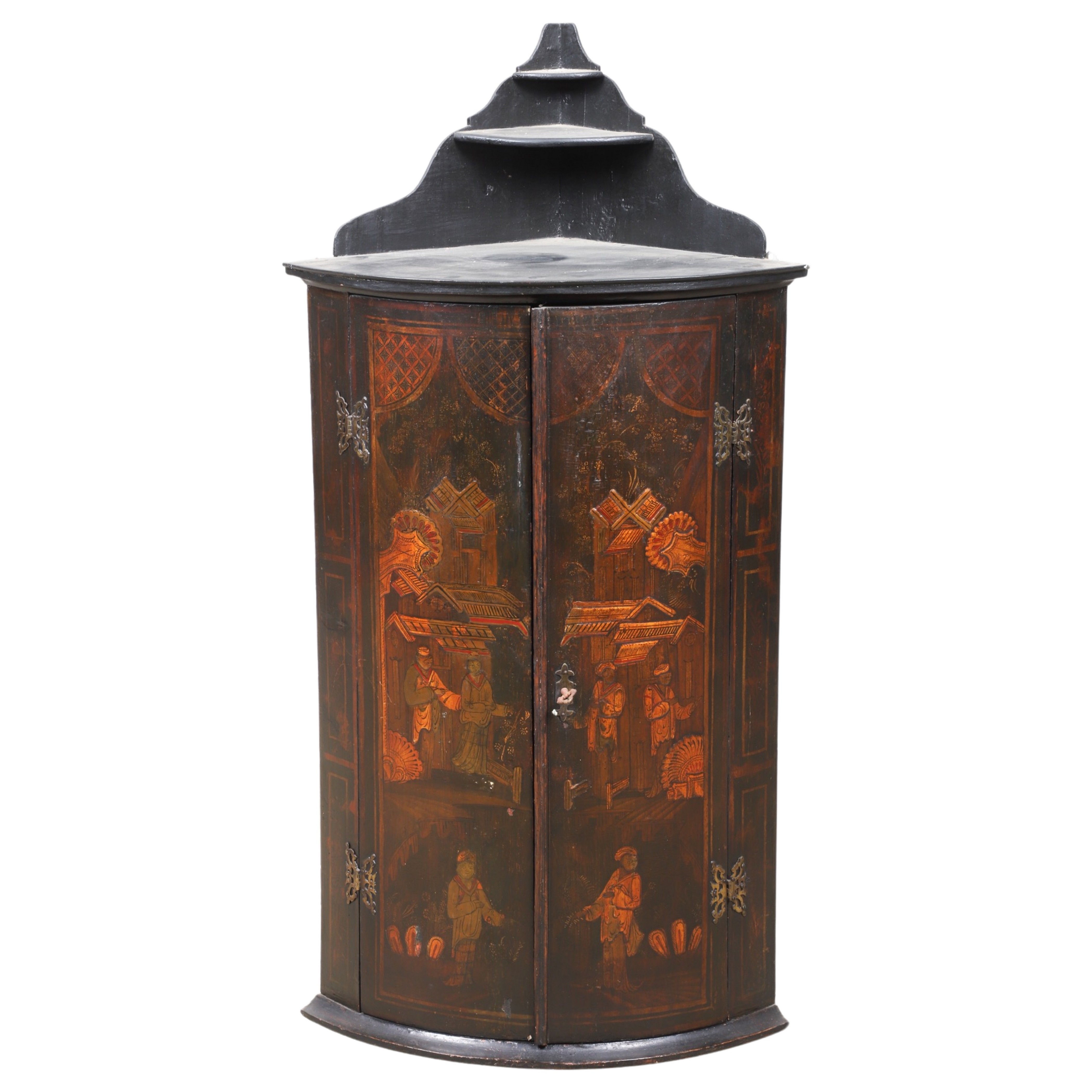Chinoiserie decorated 2-door