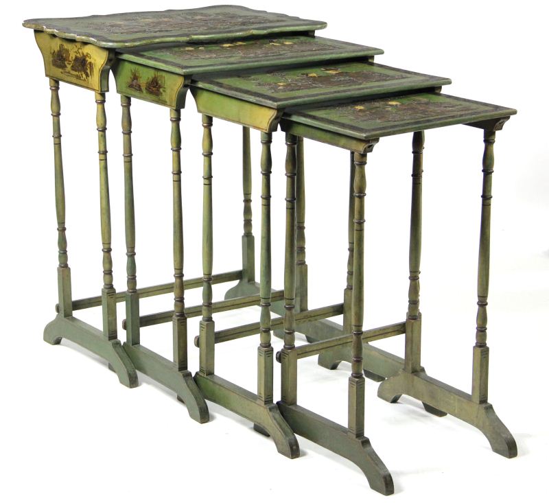 Chinoiserie Decorated Nest of