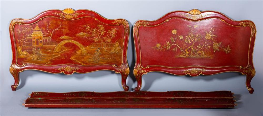 CHINOISERIE DECORATED SCARLET