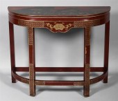 CHINOISERIE DECORATED SCARLET