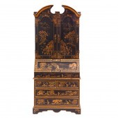 CHINOISERIE DECORATED SECRETAR