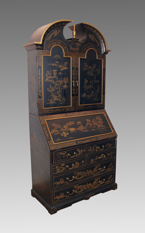 CHINOISERIE DECORATED SECRETARY: