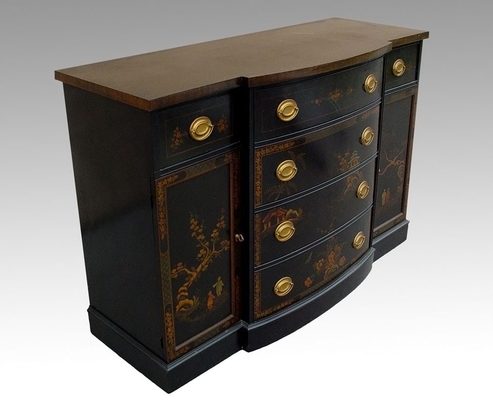 CHINOISERIE DECORATED SIDEBOARD