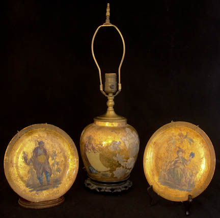 CHINOISERIE DECOUPAGE TABLE LAMP