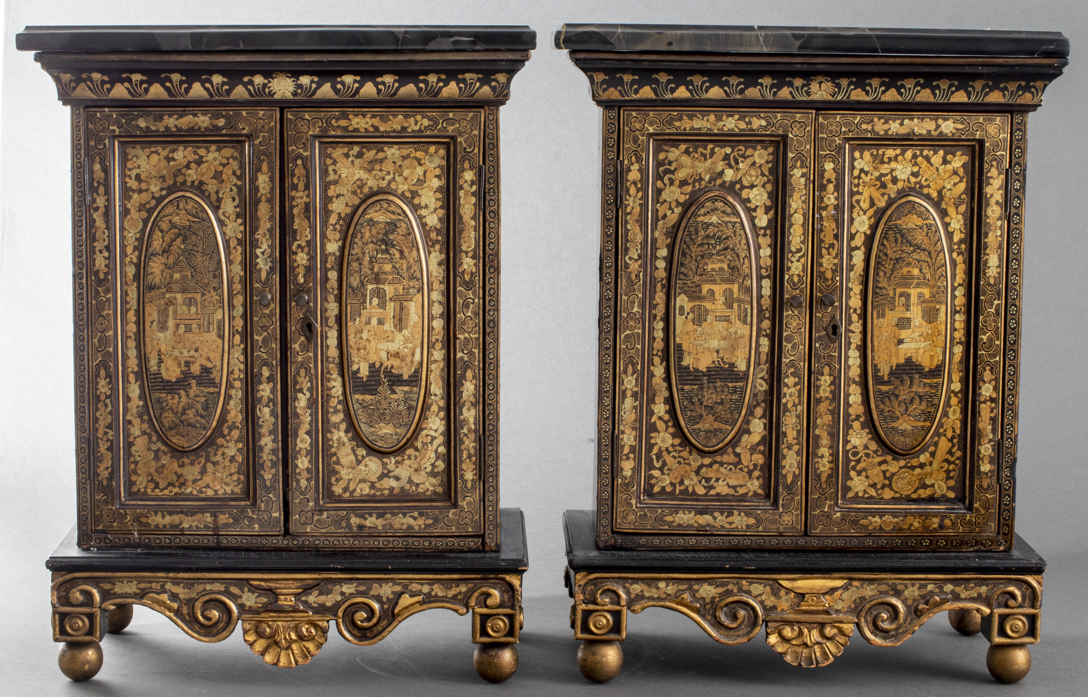 CHINOISERIE EBONIZED TABLE