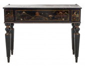 CHINOISERIE EBONIZED WRITING D