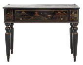 CHINOISERIE EBONIZED WRITING D