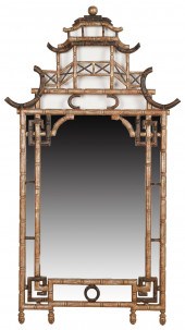 CHINOISERIE FAUX BAMBOO WALL M