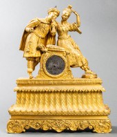 CHINOISERIE FIGURAL GILT BRONZ