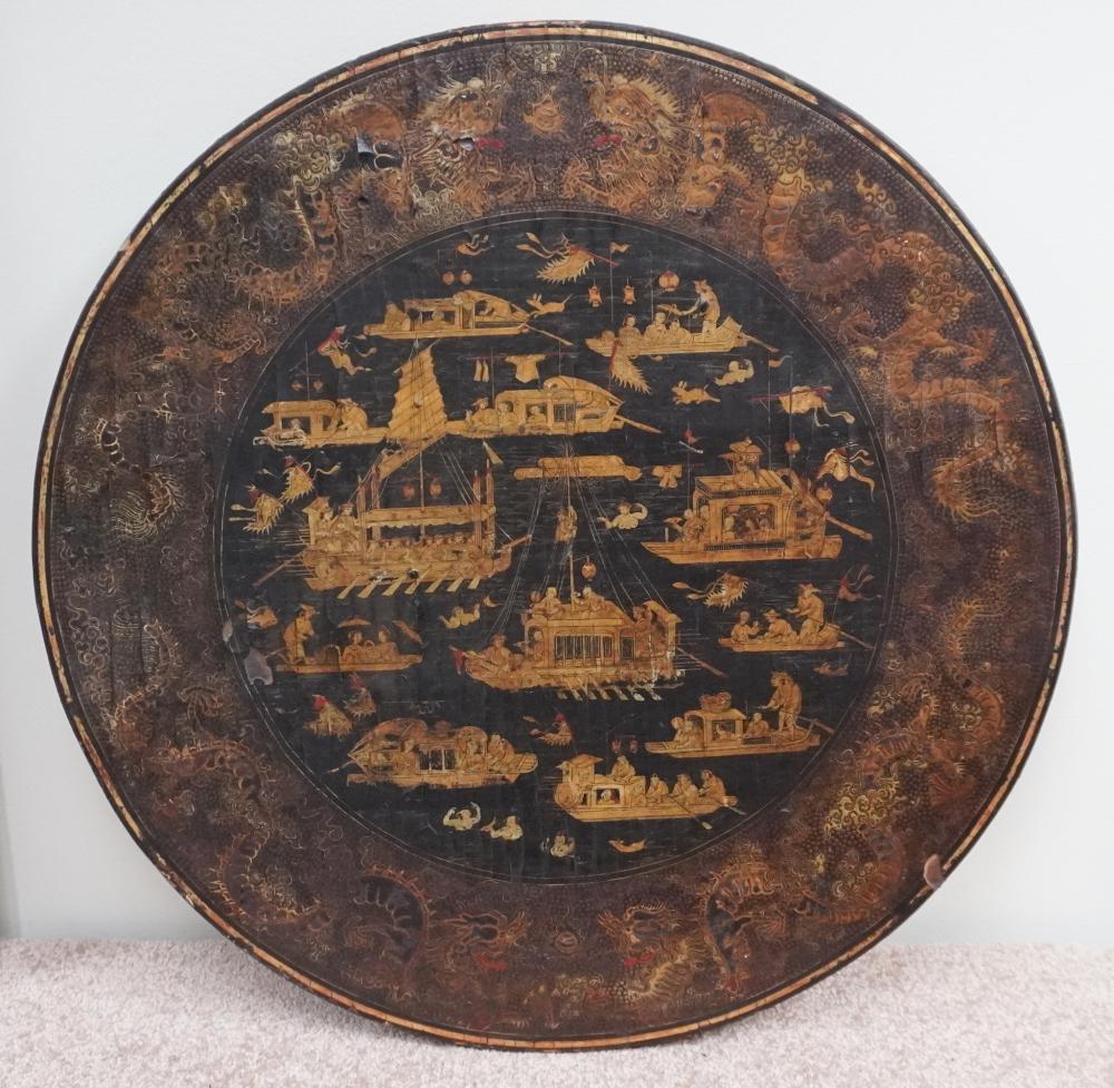 CHINOISERIE GILT DECORATED AND