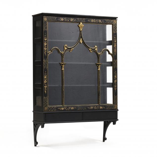 CHINOISERIE HANGING DISPLAY CABINET