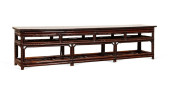 CHINOISERIE HARDWOOD AND RATTA