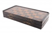 CHINOISERIE LACQUER & GILT FOL