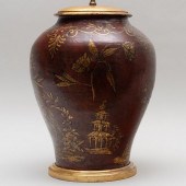 CHINOISERIE LACQUERED POTTERY
