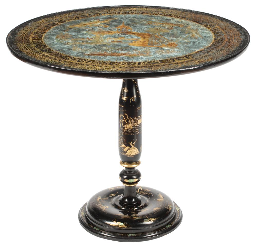 CHINOISERIE LACQUERED TABLE WITH