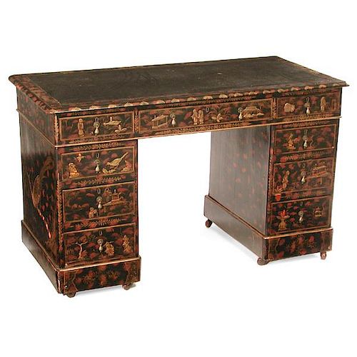 CHINOISERIE LADIES DESK, 19TH