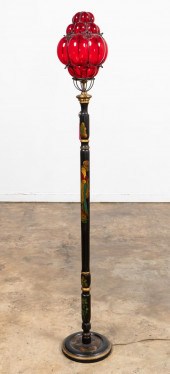 CHINOISERIE MOTIF FLOOR LAMP W