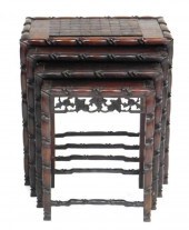 CHINOISERIE NESTING TABLES, 20
