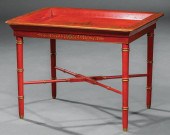 CHINOISERIE RED LACQUER AND PA