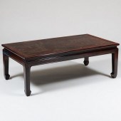 CHINOISERIE RED LACQUERED RECT