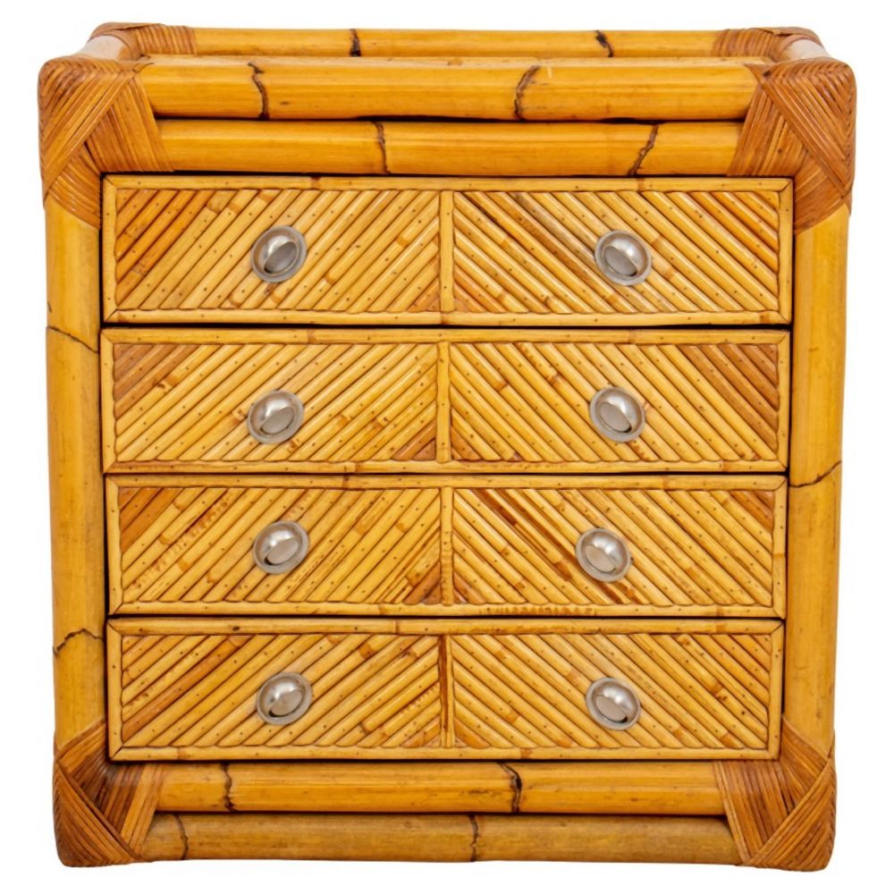 CHINOISERIE STYLE BAMBOO & RATTAN