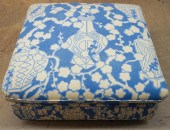 CHINOISERIE STYLE BLUE AND WHI