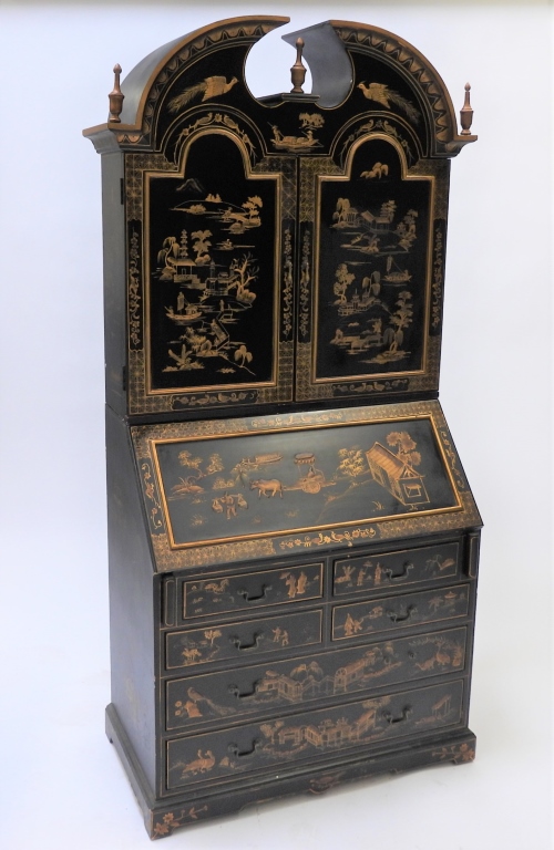 CHINOISERIE STYLE SECRETARY DESK