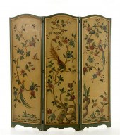 Chinoiserie three-panel foldin