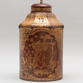 CHINOISERIE TOLE TEA CANISTER