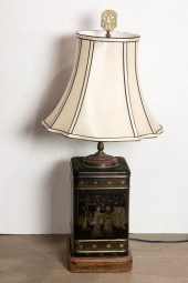 CHINOISERIE TOLE TEA CANISTER